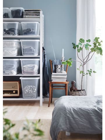 SmartStore 6er-Set Aufbewahrungsbox Basic   Transparent 44L