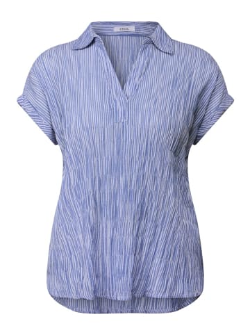 Cecil Gestreifte Strukturbluse in Blau