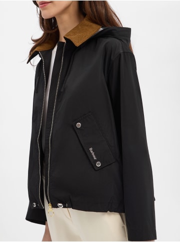 Barbour Jacke Weaver in schwarz cognac - 0001