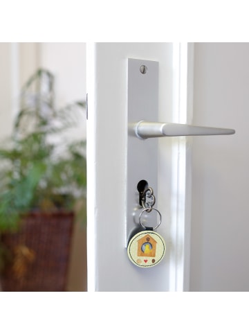 Mr. & Mrs. Panda Anhänger Vogel Haus ohne Spruch in Gelb Pastell