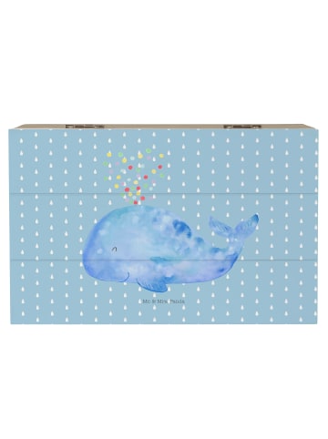 Mr. & Mrs. Panda Truhe Wal Konfetti ohne Spruch in Blau Pastell