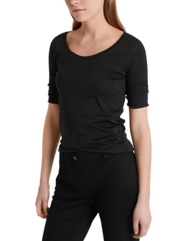 MARC CAIN Hochwertiges Basic-Shirt in Schwarz