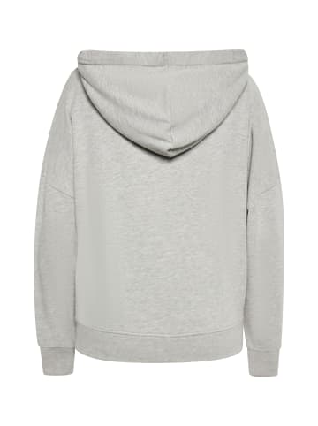 Swirly Damen Sweatshirt in Hellgrau Melange