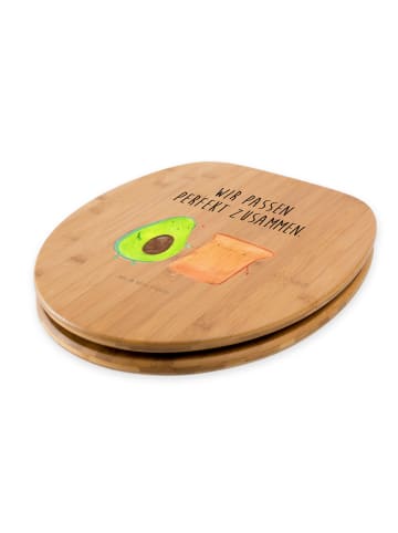 Mr. & Mrs. Panda Toilettendeckel Avocado Toast mit Spruch in Braun