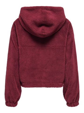 ONLY Teddyfell Jacke in Cabernet