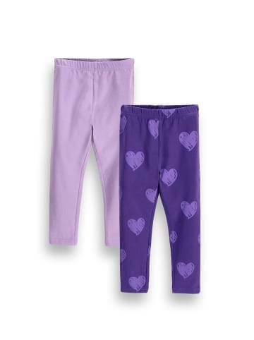 MOKIDA Baumwoll-Leggings mit langem Bein in violett