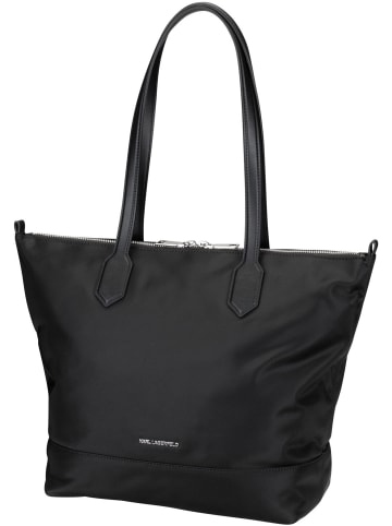 Karl Lagerfeld Shopper K/Signature Nylon MD Tote in Black