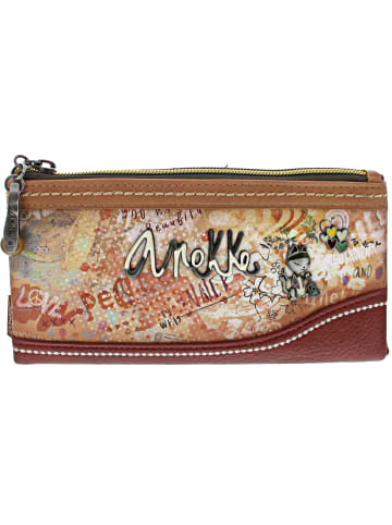 Anekke Peace & Love Geldbeutel Beige