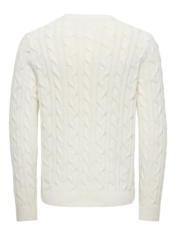 ONLY & SONS Strickpullover in Antique White 1