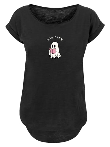 F4NT4STIC Long Cut T-Shirt Boo Crew Reading Geist Halloween in schwarz