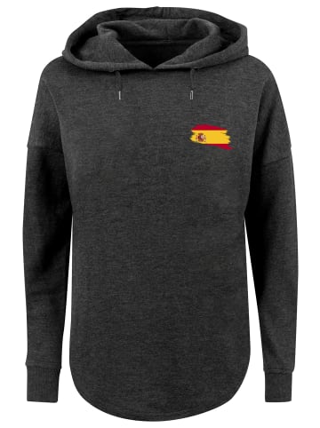 F4NT4STIC Oversized Hoodie Spain Spanien Flagge in charcoal