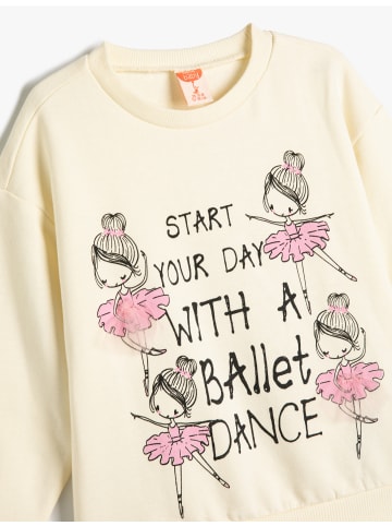 KOTON Sweatshirt in Ekru