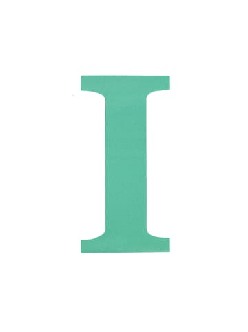 Fabfabstickers Buchstabe "I" aus Stoff in Green-Mix zum Aufbügeln