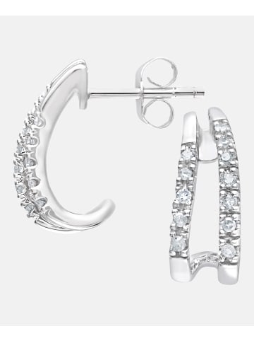 Diamant L'éternel Ohrringe aus 375 Weißgold mit Diamant