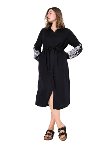 Studio Untold Midikleid in schwarz