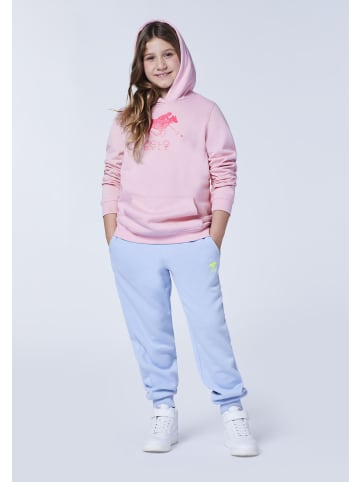 Polo Sylt Hoodie mit glitzerndem Label-Motiv in Rosa