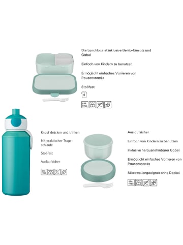 Mepal 3er Set Lunchset Campus in Cool Mint