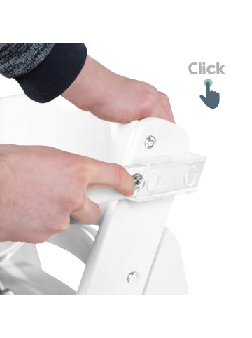 roba Treppenhochstuhl 'Sit Up FUN' - inkl. abnehmbarem Essbrett & Bügel - Weiß