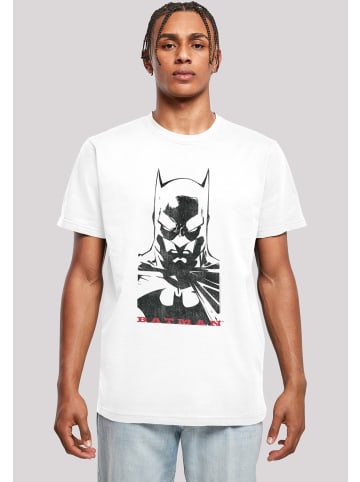 F4NT4STIC T-Shirt DC Comics Batman Solid Stare in weiß