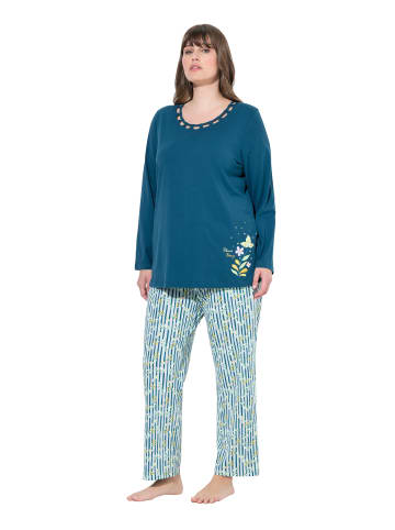 Ulla Popken Pyjama in petrol