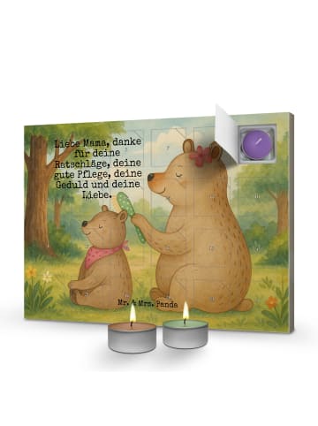 Mr. & Mrs. Panda Duftkerzen Adventskalender Bär Kind Design mit ... in Weiß