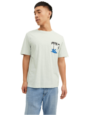 Jack & Jones T-Shirt JORTULUM POCKET in Blau