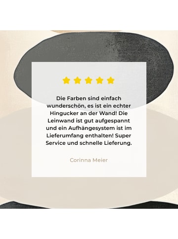 MuchoWow Leinwand Bilder Taupe