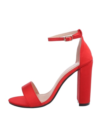 Ital-Design High-Heel Sandalette in Rot