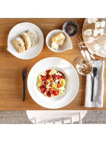 Villeroy & Boch 4er Set Pastateller Flow ø 30 cm weiß in weiß