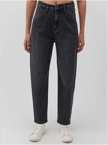 Mavi Jeans Jeans High-Rise Pleated Baggy Dunkle Waschung in Dunkelgrau