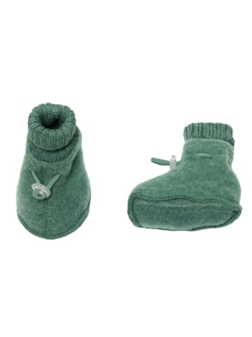 Joha Booties Krabbelschuhe Merino-Wolle in green