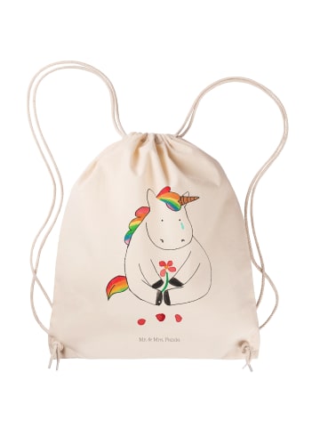 Mr. & Mrs. Panda Jutebeutel Einhorn Traurig ohne Spruch in Creme