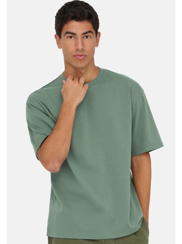 ONLY & SONS T-Shirt Caspian in Castor gray
