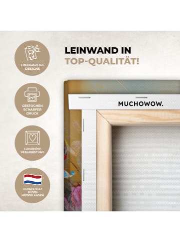 MuchoWow Leinwand bilder Blumenmeer (BxH)