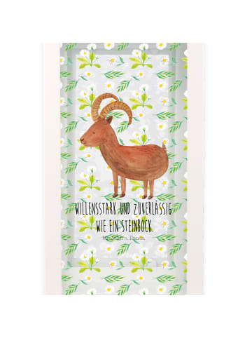 Mr. & Mrs. Panda Laterne Sternzeichen Steinbock mit Spruch in Transparent