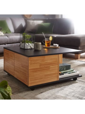 FineBuy Couchtisch in Grau / Spanplatte / 70x70x36