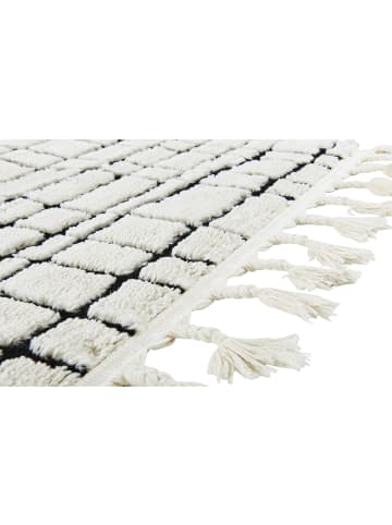 Cats Collection Teppich River in schwarz weiß