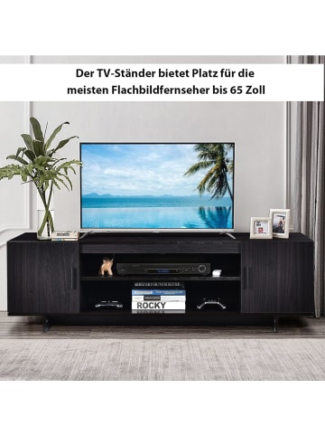 COSTWAY Fernsehschrank bis zu 65" in Schwarz