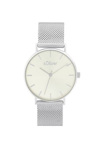 s.Oliver Quarzuhr 2033515 in Silber