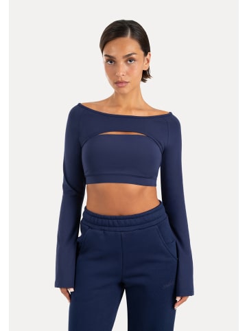 SMILODOX Longsleeve Bolero Neola in Dunkelblau