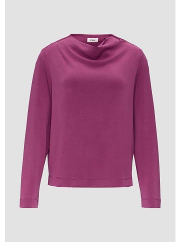 s.Oliver Sweatshirt in 4639_fuchsia