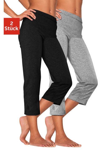 Vivance Active Caprihose in 1x schwarz, 1x grau meliert
