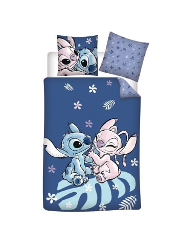 Lilo & Stitch Lilo & Stitch Bettwäsche Set Bettbezug 140x200 cm + 65x65 cm in Mehrfarbig