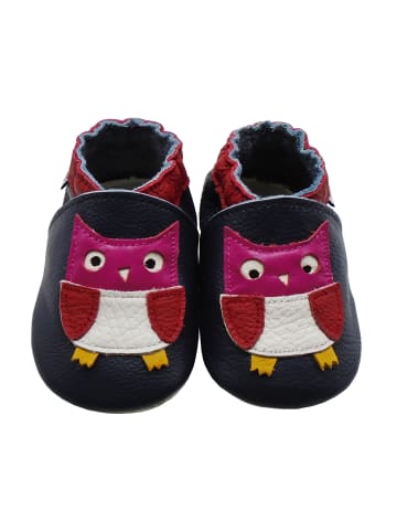 Yalion Baby Krabbelschuhe Eule in Dunkelblau