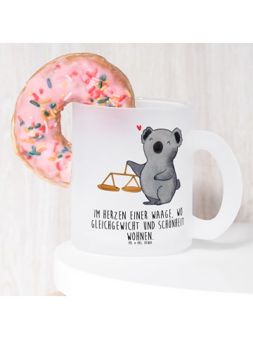 Mr. & Mrs. Panda Pott Waage Astrologie mit Spruch in Transparent