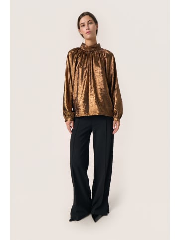 Soaked in Luxury Langarm-Bluse SLElvie Lockere Passform in Copper