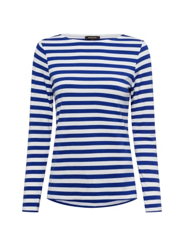 More & More Langarmshirt in blau weiß