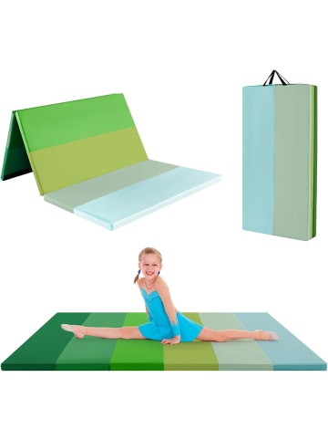 COSTWAY Turnmatte klappbar 180x120cm in Grün