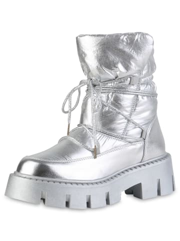 VAN HILL Plateau Boots Ashley in Silber