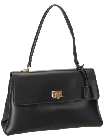Seidenfelt Handtasche Lilla Edet Office in Black
